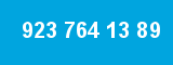 923 764 13 89 923 764 13 89